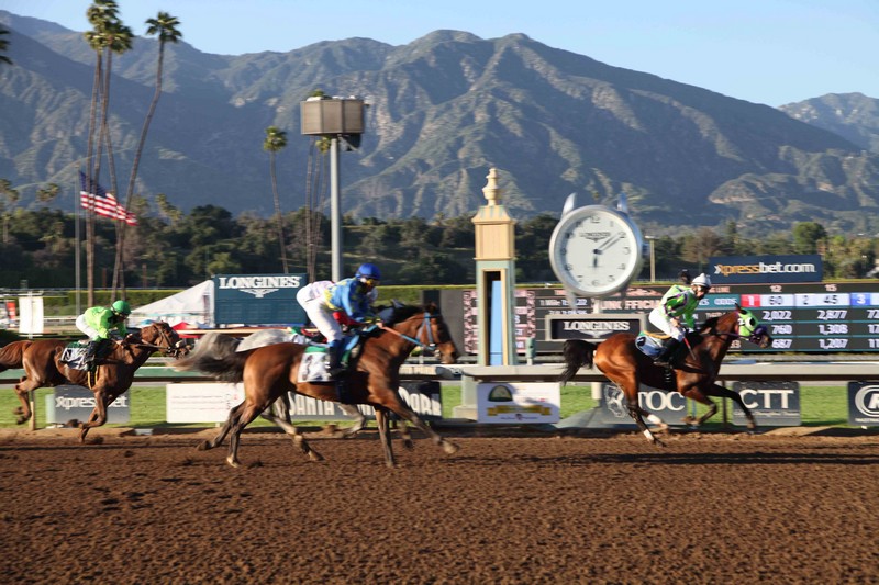 Racing day at Santa Anita Park